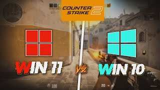 Counter Strike 2  Windows 10 vs Windows 11  FPS TEST [upl. by Darlene617]