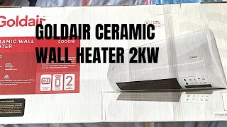 Goldair Ceramic Wall Heater 2kW Review By Desi Kiwi Family In New Zealand [upl. by Rogerio]