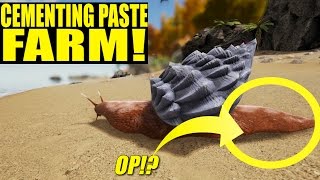 ACHATINA OP CEMENTING PASTE FARM HOW NOT TO BE A NOOB  ARK SURVIVAL EVOLVED [upl. by Casey935]