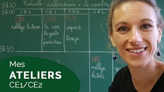 LES ATELIERS DE MA CLASSE DE CE1CE2 VLOG 24 [upl. by Mosley]