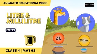 Litres and Millilitres  Measuring Units of Liquid  Part 12  English  Class 4  TicTacLearn [upl. by Trant511]