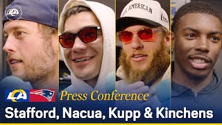 Matthew Stafford Puka Nacua Cooper Kupp amp Kam Kinchens React To Week 11 Win Over Patriots [upl. by Lorelle]