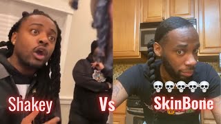 Skinbone and ShakeyFunnyAzz Beef Chicago Comedians Beefing😳😂 [upl. by Orwin]