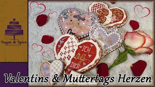 Traumhafte Valentins amp Muttertagsherzen verzieren  Sugar amp Spice [upl. by Nohsav412]