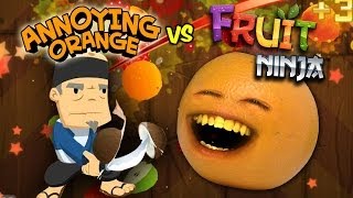 Annoying Orange  Haunted Leaf Pile Shocktober [upl. by Rechaba]