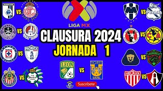 LIGA MX JORNADA 1 CLAUSURA 2024 [upl. by Enyrhtac]