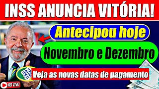 INSS ANTECIPA NOVEMBRO e DEZEMBRO  Confira o NOVO CALENDÁRIO [upl. by Hort]