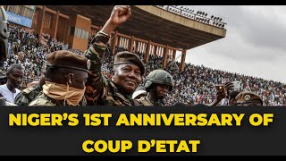 Thousands Celebrate The First Anniversary of Niger Coup D’état [upl. by Culbertson]