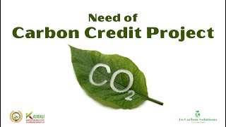 CARBON CREDIT PROJECT  Need of Carbon Credit Project  Profile Video  carboncreditproject [upl. by Inalak241]