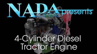 4Cylinder Diesel Tractor Engine  NADA Scientific [upl. by Nerty]