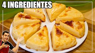 el Postre más FÁCIL y RICO de LECHE y SIN AZÚCAR el que puedes hacer con 4 INGREDIENTES [upl. by Malvia]