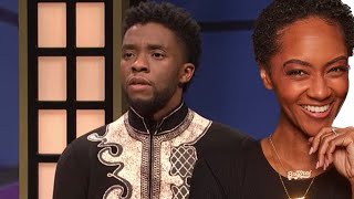 FIRST TIME REACTING TO  BLACK JEOPARDY WITH CHADWICK BOSEMAN  SNL  REACTION [upl. by Kamerman855]