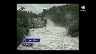 En juillet 1996 le Déluge du Saguenay ou les inondations historiques au SaguenayLac SaintJean [upl. by Ardnohsal953]