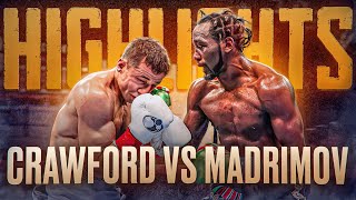 Terence Crawford vs Israil Madrimov FULL FIGHT HIGHLIGHTS  TOP MOMENTS  BOXING FIGHT HD [upl. by Ystap423]