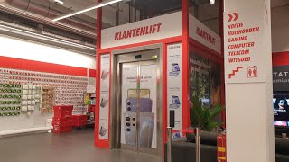 A busy Orona elevator MediaMarkt Alexandrium Megastores Rotterdam Netherlands [upl. by Veats127]