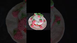 Strawberry Bucket Hat 🍓👒  Summer Hat  Crochet 🧶  Amigurumi crochet sunnyheartscreations [upl. by Dalury316]