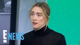 Saoirse Ronan REACTS to Her Viral Comments About Violence Against Women  E News [upl. by Lyrak]