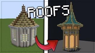 How To Build Castle Roofs In Minecraft [upl. by Imiaj251]