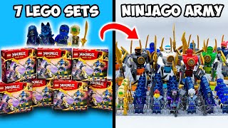 I Built a Mech for EVERY Ninja by ArmyBuilding the NEW Ninjago Battle Pack [upl. by Eilliw862]