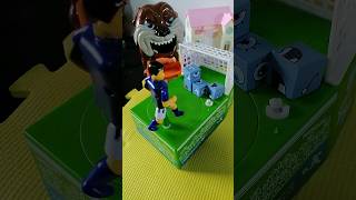 💙💙blue blocks cubes satisfying kick👍🙈 footballplayer toys coinbank [upl. by Ydennek]