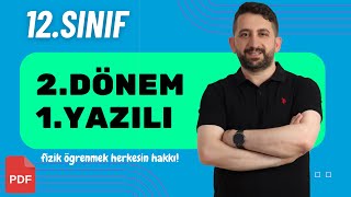 12Sınıf fizik 2Dönem 1yazılı Soruları  Tüm Senaryolarla Prova Yazılı  12Sınıf Fizik 2024 [upl. by Aenert]