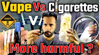 Vape vs Cigarettes I Science Experiment by Ashu Sir  Harmful Effects Of Smoking 😮 [upl. by Daht]