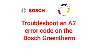 Troubleshoot an A2 error code on the Bosch Greentherm [upl. by Naol298]