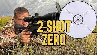 Zero Any Rifle in 2 Shots Plus 6 common mistakes [upl. by Philemol165]