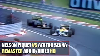 HD F1 1986 Hungarian Grand Prix quotNelson Piquet Vs Ayrton Sennaquot REMASTER AUDIOVIDEO [upl. by Marika]