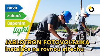 JABLOTRON fotovoltaika  instalace na rovnou střechu [upl. by Iilek442]