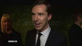 Benedict Cumberbatch interview at Evening Standard Theatre Awards 2014 [upl. by Tekcirc]