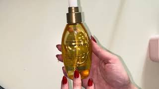 OGX Renewing  Argan Oil of Morocco Dry Oil Spray Honest Review [upl. by Boylan]