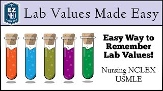 EASY TRICKS to Remember Lab Values Nursing NCLEX USMLE [upl. by Laoj]