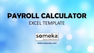 Payroll Calculator  Excel Template to Calculate Taxes and Payments [upl. by Rettuc801]