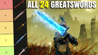 Best Elden Ring Greatsword All 24 Greatswords Ranked Weapon Tier List Patch 116 [upl. by Becka]