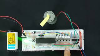 LAB 14  DC Motor Speed Control With PWM amp L293D IC [upl. by Ahto957]