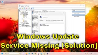 How to Fix Windows Update Service Missing from Windows 1011  Solution [upl. by Campball]