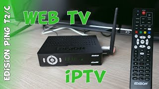 Recensione decoder digitale terrestre HD Edision Ping T2C con IPTV Web Tv e telecomando universale [upl. by Camella]