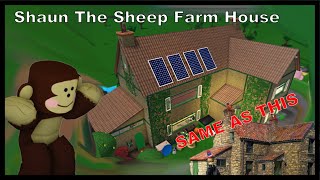 Shaun The Sheep Farm House in Bloxburg 11 TO CARTOON  Mossy Bottom Farm Part 2 [upl. by Nohsid]