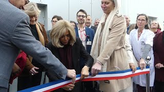 CorbeilEssonnes  Inauguration de lUAPED de lEssonne en présence de Brigitte Macron [upl. by Analra]