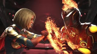 Injustice 2  Supergirl Vs Firestorm  All IntroOutros Clash Dialogues Super Moves [upl. by Flinn]