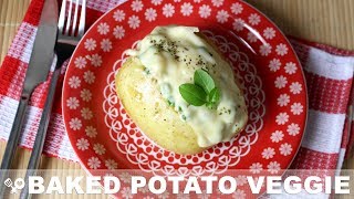 Batata recheada vegetariana AKA Veggie baked potato  RECEITAS SEM CARNE [upl. by Ahsikam]