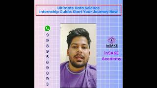 My Data Science Internship Success Story at inSAKE Academy DataScienceInternship [upl. by Raymund]