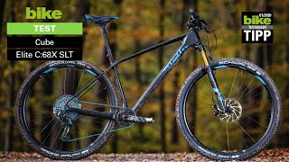 Cube Elite C68X SLT CarbonHardtail 2020 im BIKETest [upl. by Atekan]