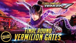 TEKKEN 7  KUNIMITSU STAGE THEME  FINAL  Vermilion Gates  Extended Video OST [upl. by Eicnarf]