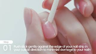 How to remove Semi Cured Gel Nail Strips [upl. by Bel]