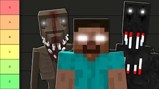 I Ranked the TOP Minecraft HORROR Mods [upl. by Nnylhsa]