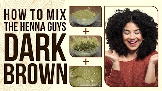 How To Mix Dark Brown Henna Hair Dye 2 StepProcess [upl. by Alliuqa]