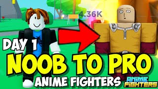 Day 1 Noob to Pro in Anime Fighters Beginners Guide [upl. by Fernandes197]