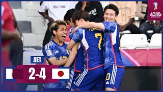 AFCU23  QFinal  Qatar 2  4 Japan [upl. by Chitkara]